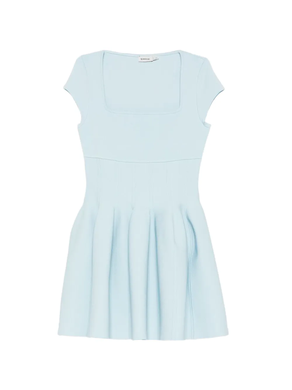 

Расклешенное платье мини с квадратным вырезом Simkhai, синий