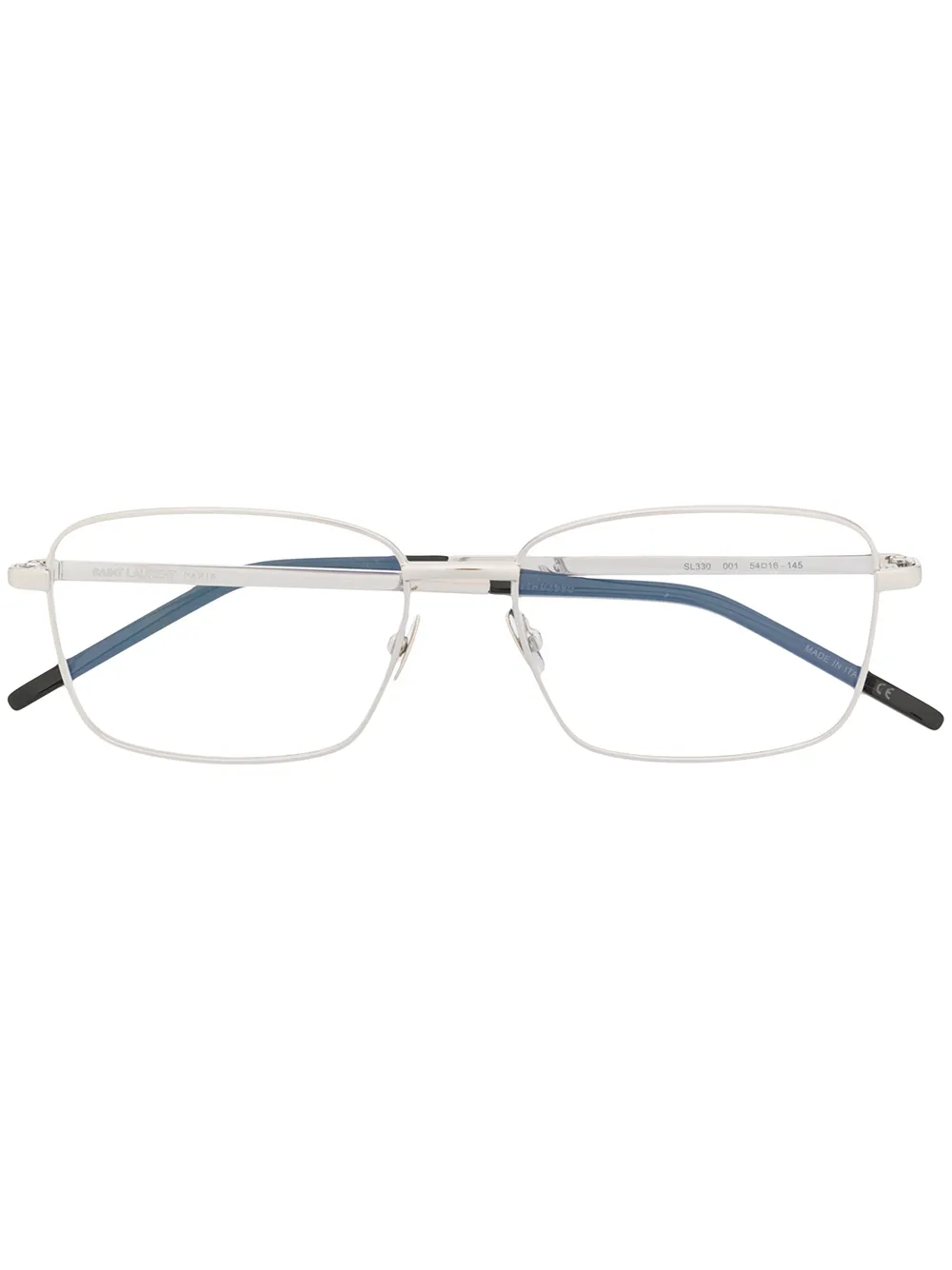 

Очки в квадратной оправе Saint Laurent Eyewear, серебряный