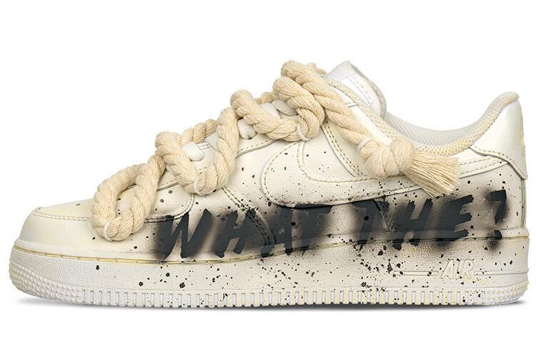 

Кроссовки Nike Air Force 1 Skateboard Shoes Women's Low-Top Beige/Black