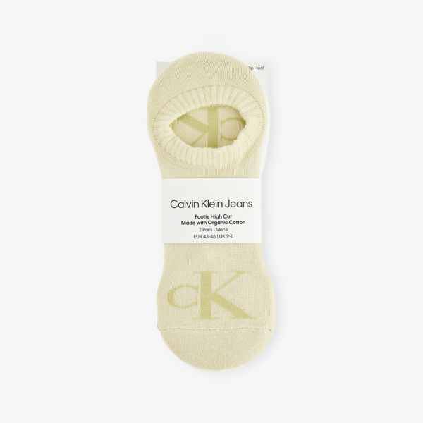

Носки высокие Footie, 2 пары, хлопковый состав Calvin Klein, мультиколор