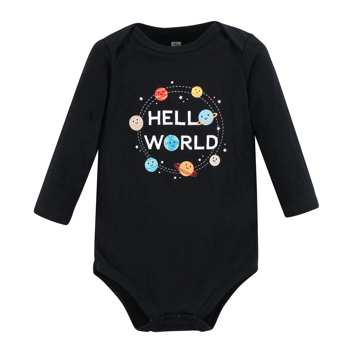 Хлопковые боди с длинными рукавами унисекс Hudson Baby для малышей, комплект из 7 штук Happy Planets Hudson Baby — фото 2