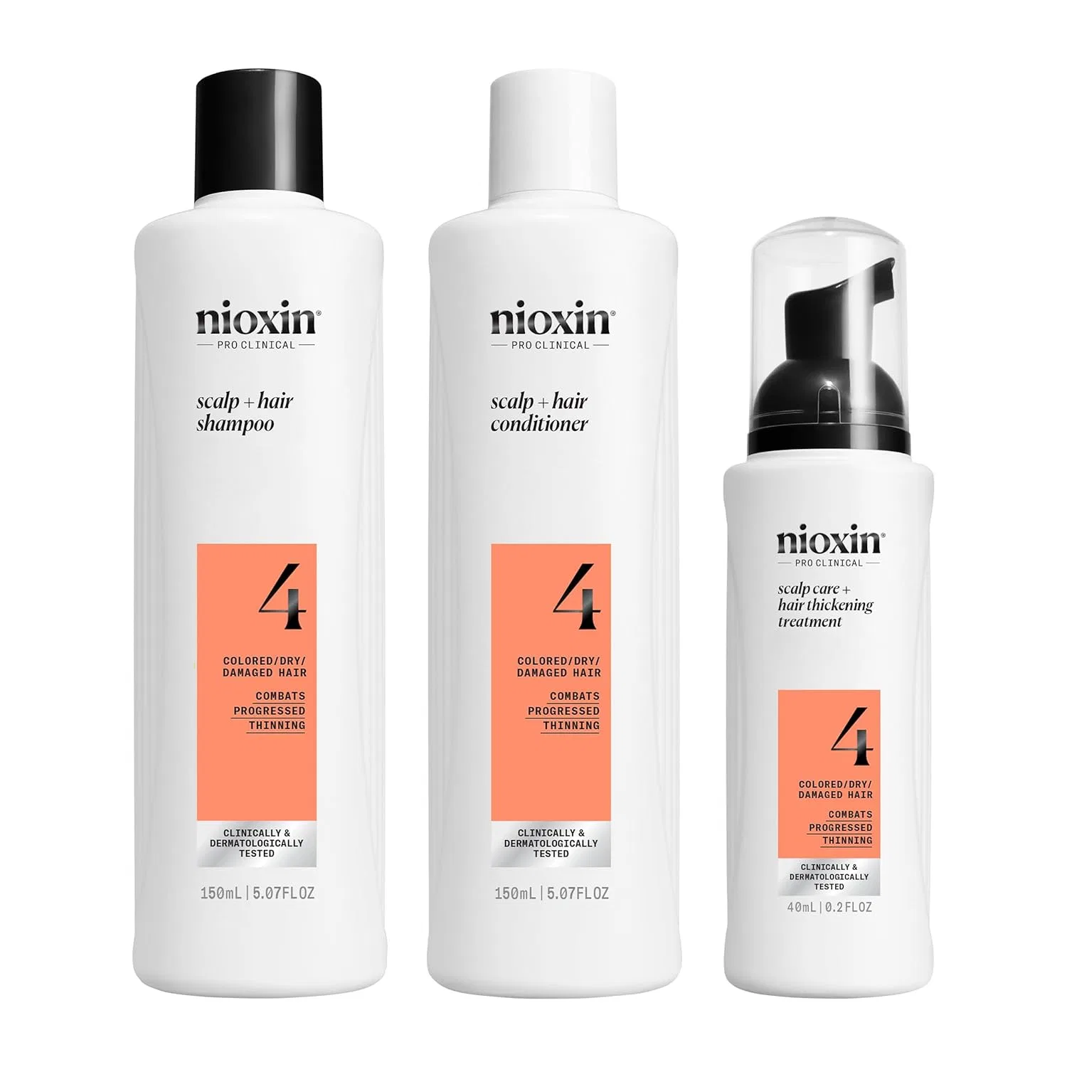 Набор для утолщения волос «Scalp + Hair Thickening System 4 Triphasic Kit» от Nioxin Nioxin