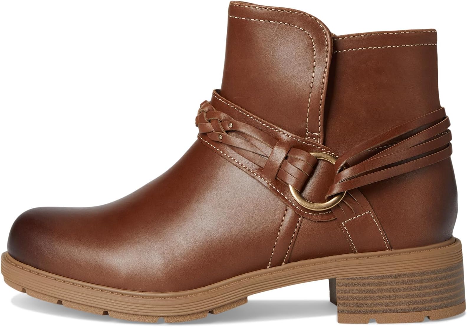 Ботинки женские Clarks Hearth Kaylie  с переплетенным ремешком, коричневый — фото 4