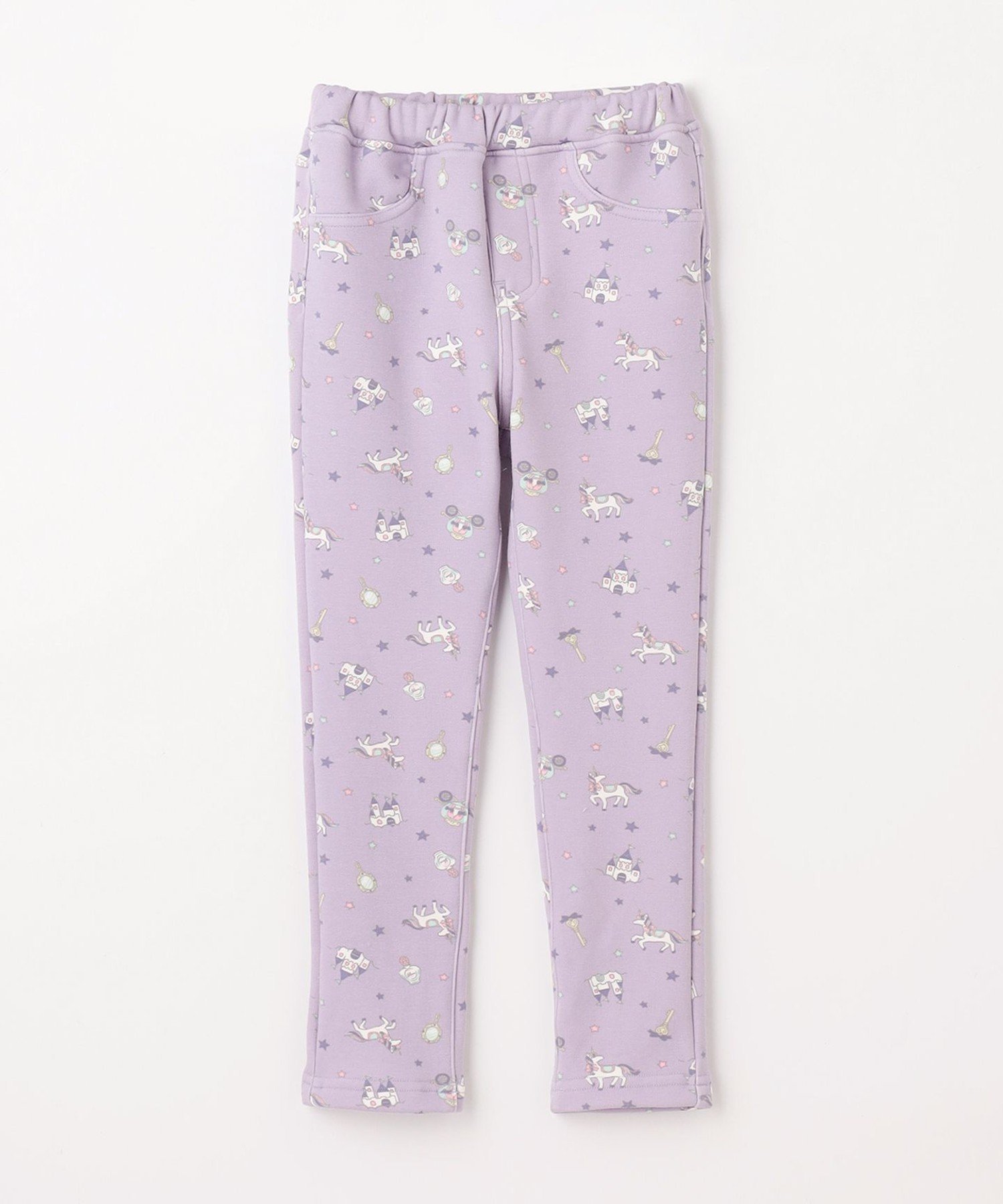 Брюки 7days с флисовой подкладкой и принтом по всей поверхности ANY KIDS, Lavender unicorn pattern [682] — фото 3