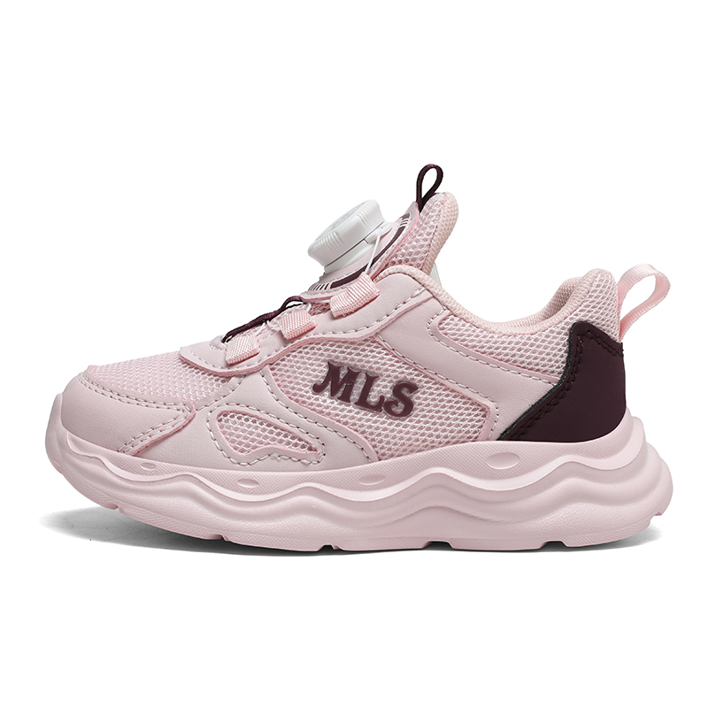 

Износостойкие, легкие, с амортизацией, противоскользящие, противоотскочные детские беговые кроссовки Mulinsen, 8630 розовый[dual network breathable]