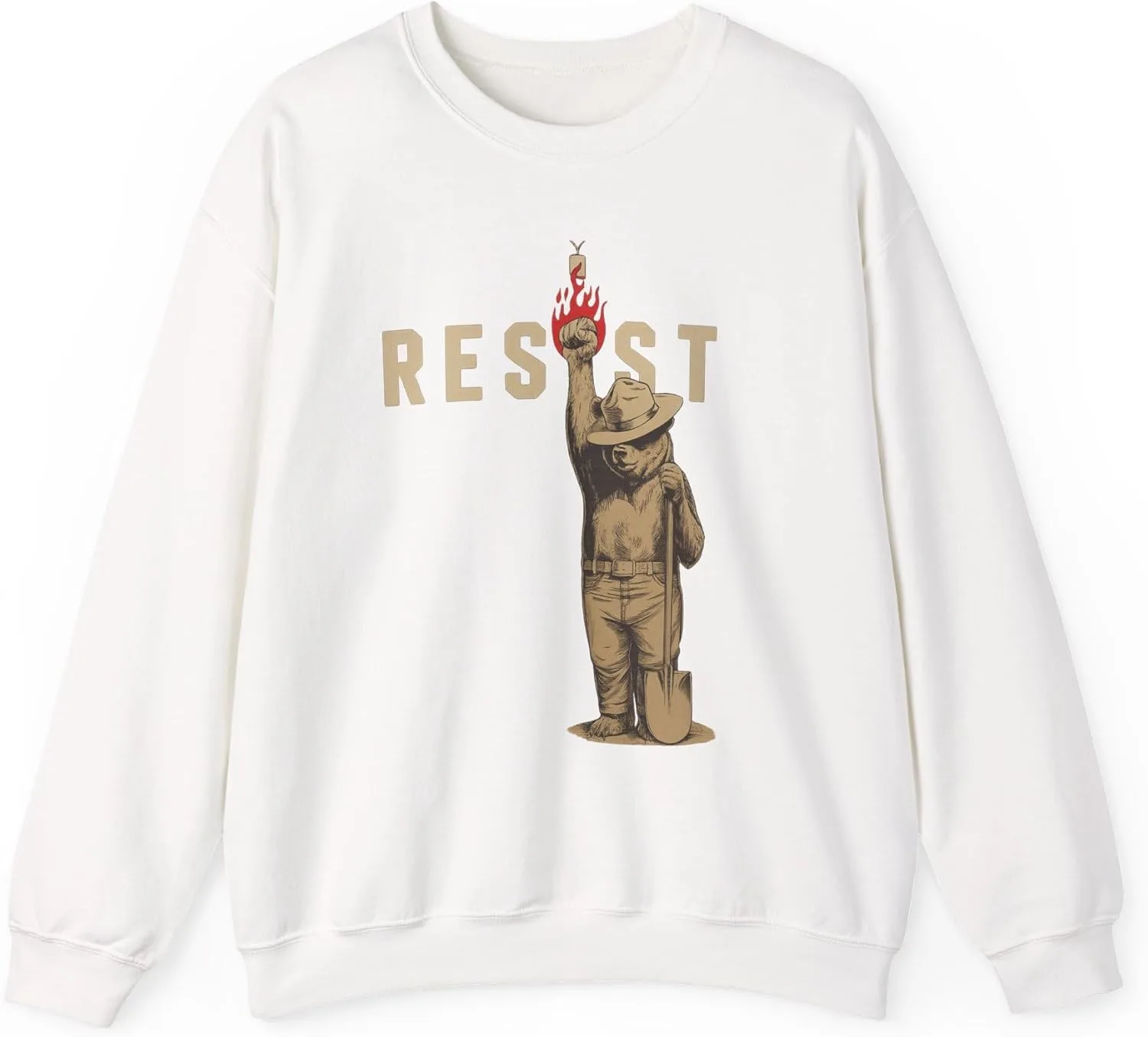 Resist Bear свитшот, Unisex, Motivational Apparel