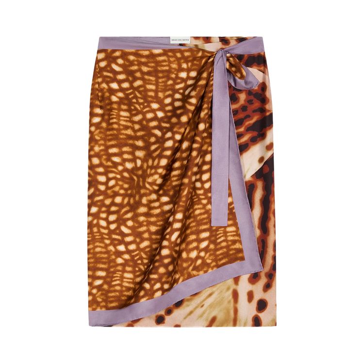 

Юбка Dries Van Noten Wrap Scarf Skirt 'Tan', желто-коричневый
