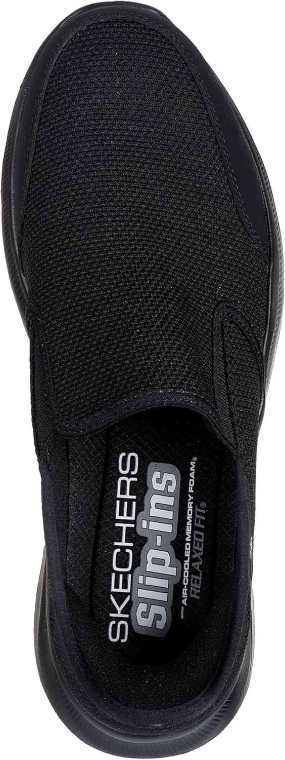 Мужские кроссовки Skechers Relaxed Fit Equalizer 5.0 без шнурков, черный — фото 3
