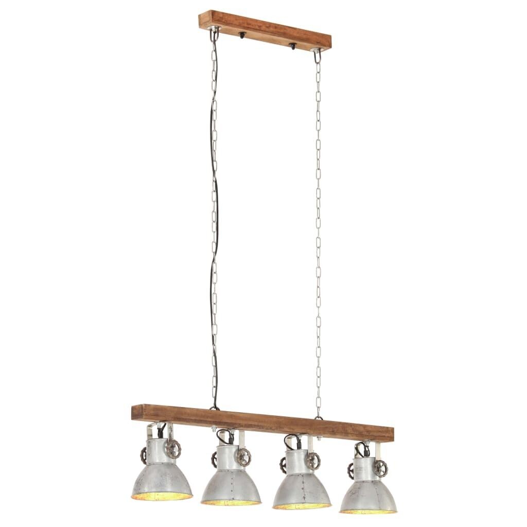 

VidaXL Потолочный светильник в индустриальном стиле Silver E27 Mango Wood