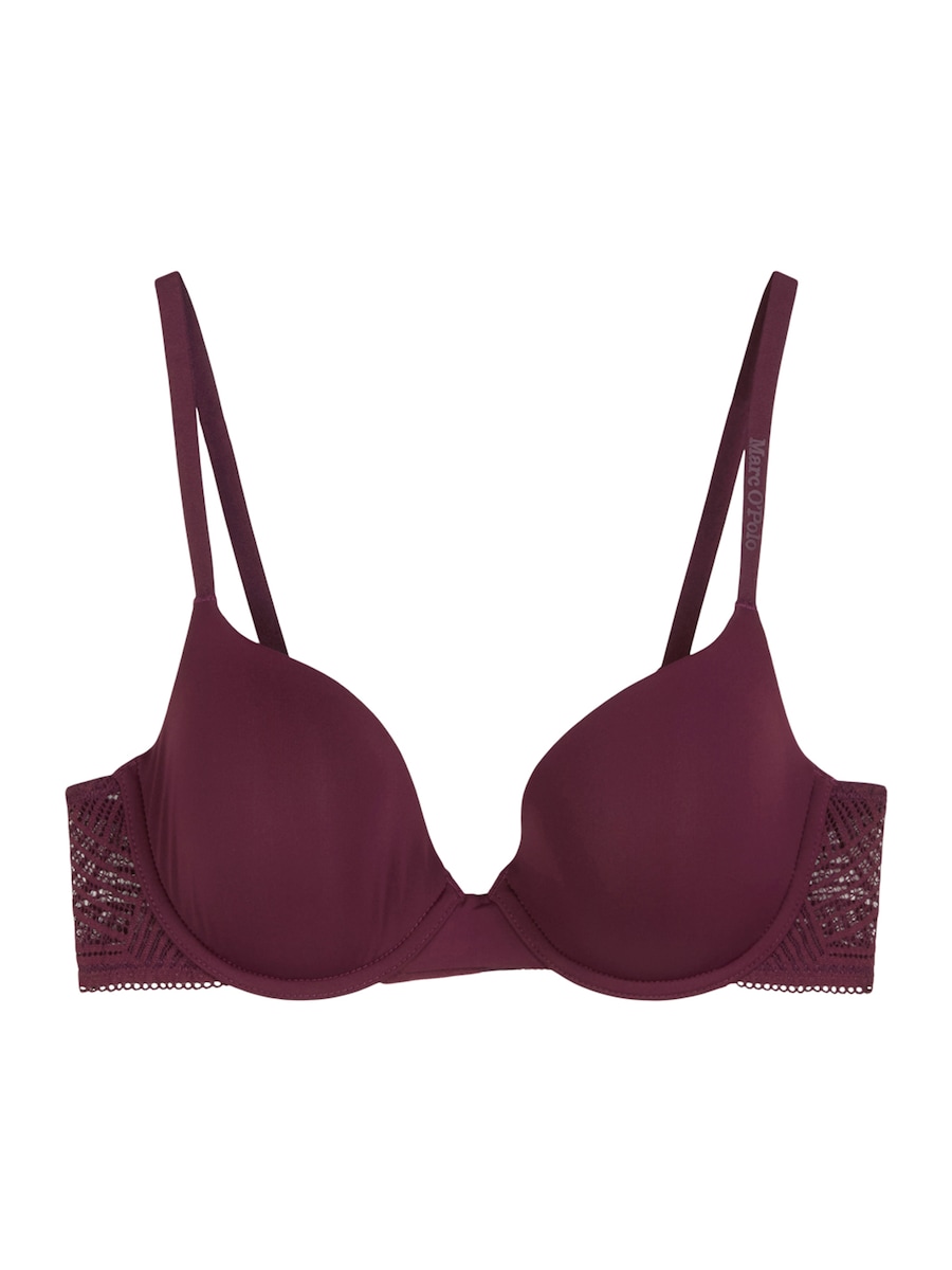 

Бюстгальтер-футболка Marc O'Polo Timeless Lace, бордовый