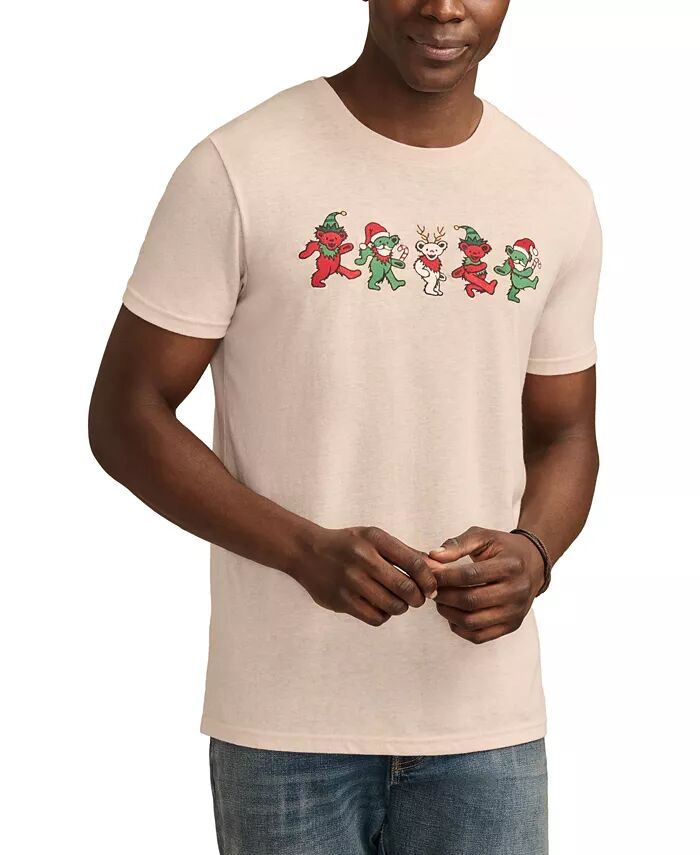 

Мужская футболка Grateful Dead Bears Lucky Brand, розовый