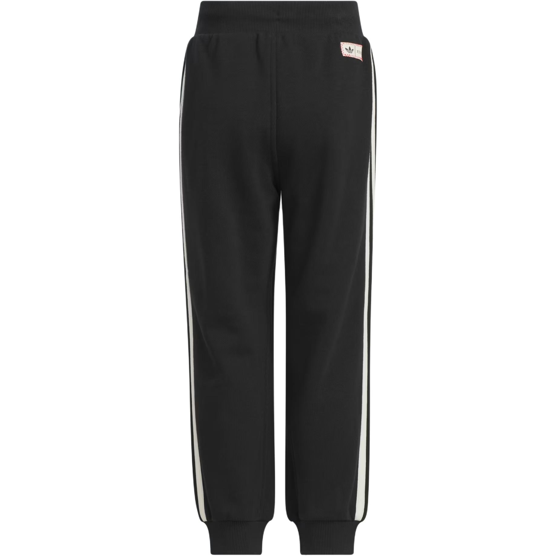 Детские вязаные спортивные штаны Adidas Originals, черный — фото 3