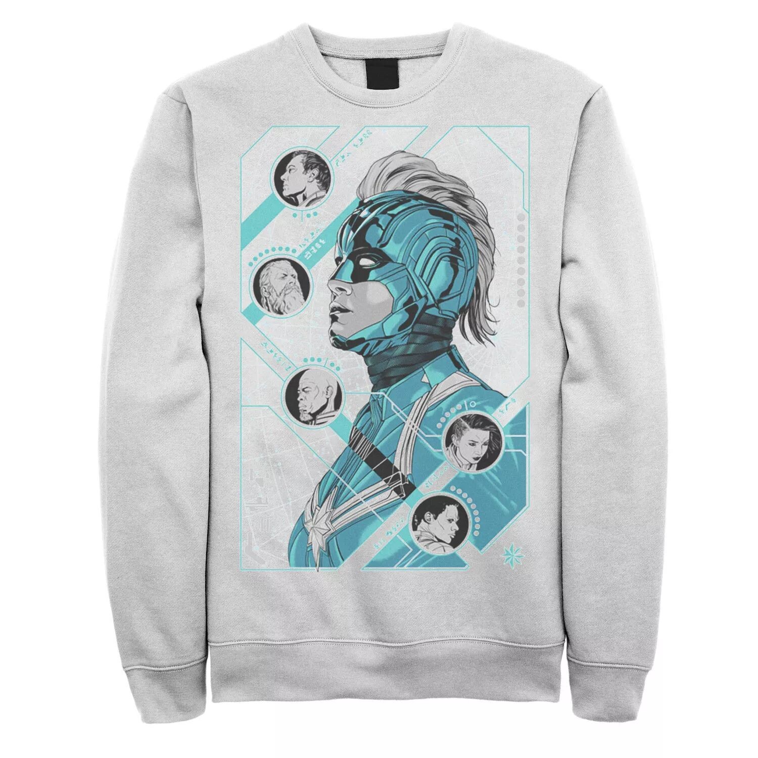 

Мужской свитшот с портретами Marvel Captain Marvel Kree Circle Portraits