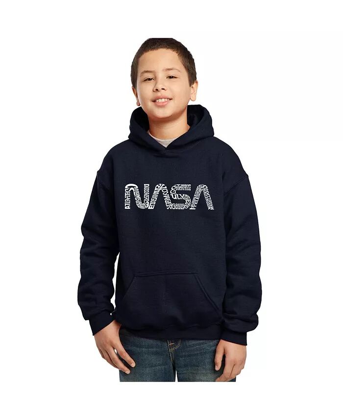 

Толстовка с капюшоном Word Art для мальчиков - Worm Nasa LA Pop Art