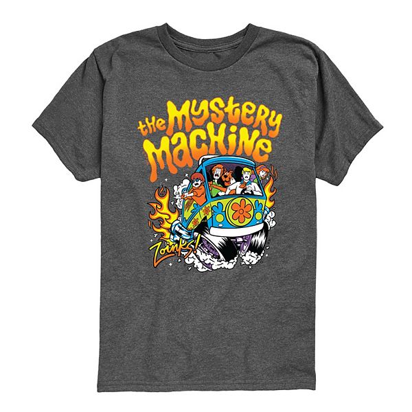 

Футболка Scooby Doo The Mystery Machine для мальчиков 8-20 Licensed Character, Heather Charcoal