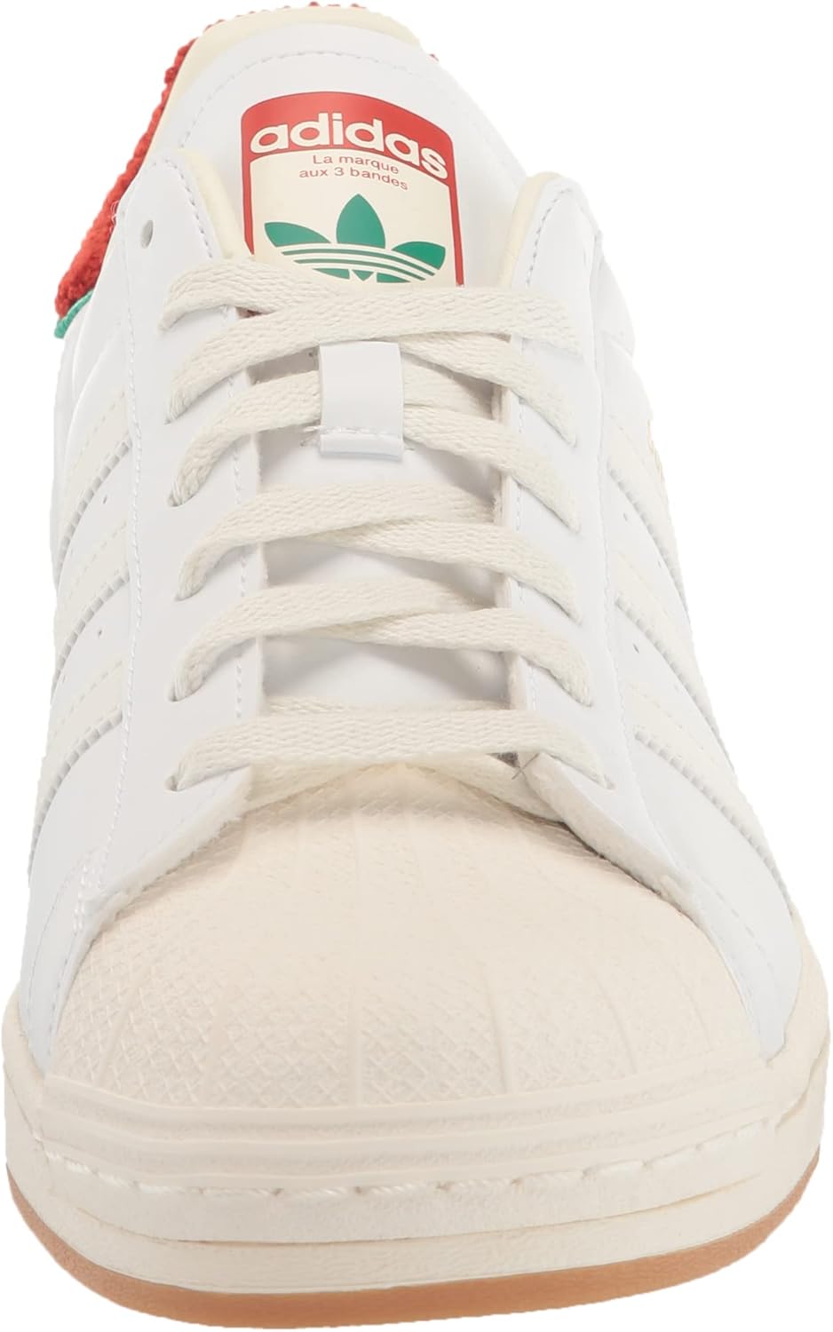 Мужские модные кроссовки adidas Originals Superstar RT, белый/зеленый — фото 2