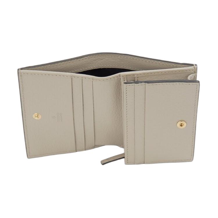 GUCCI Ophidia Canvas With Leather кошелек, картхолдер Regular женский beige/white — фото 3