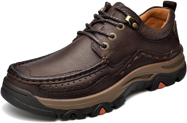 

Мужские повседневные туфли Mecolop из кожи, лоферы для улицы, вождения и прогулок, коричневый