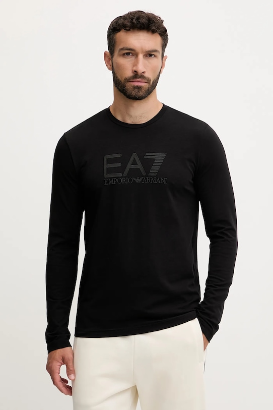 

Лонгслив Ea7 Emporio Armani, черный
