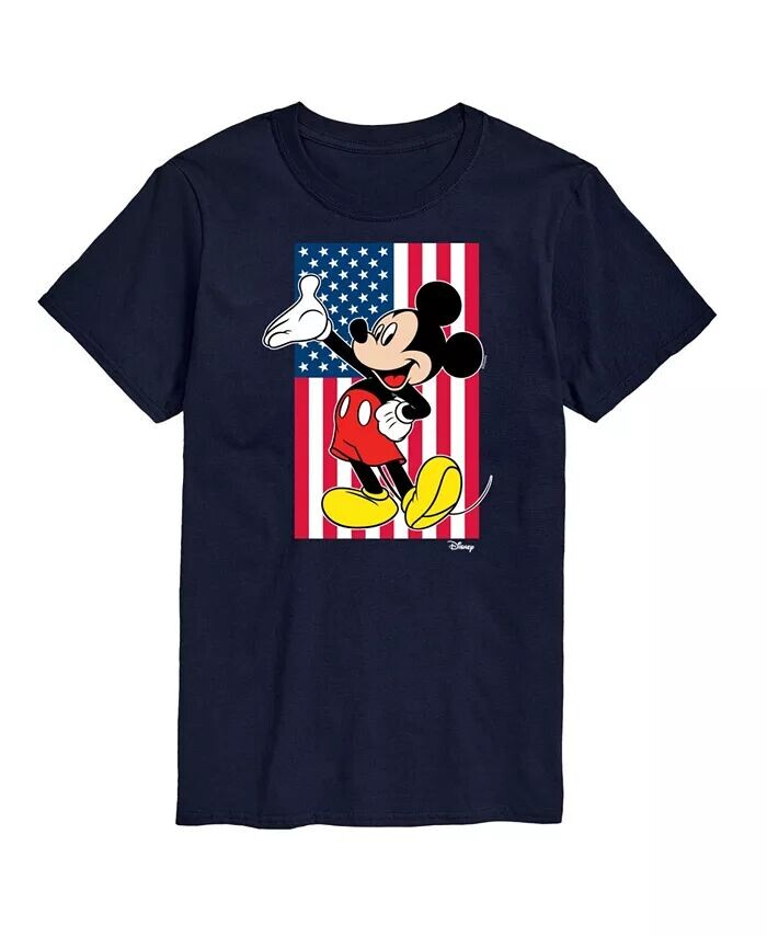 

Мужская футболка с коротким рукавом Hybrid Apparel Mickey Flag AIRWAVES, синий