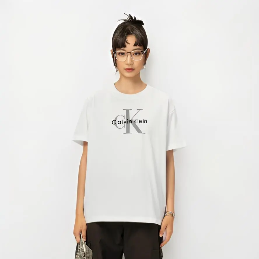 Футболка Calvin Klein Monologo, белый — фото 3