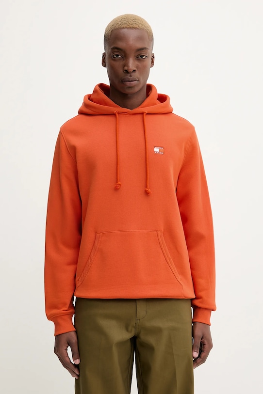 

Хлопковая толстовка Tommy Jeans, оранжевый