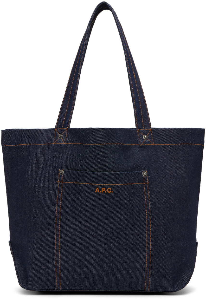 

Сумка-тоут Navy Thais A.P.C., индиго