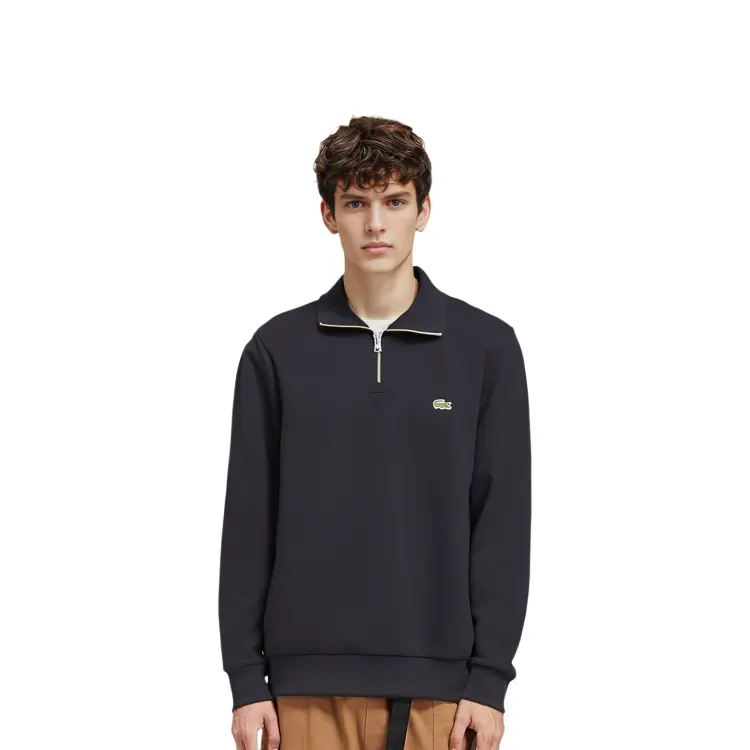 Футболка с вышивкой крокодила из хлопка LACOSTE, L7A/Коричнево-зеленая — фото 3