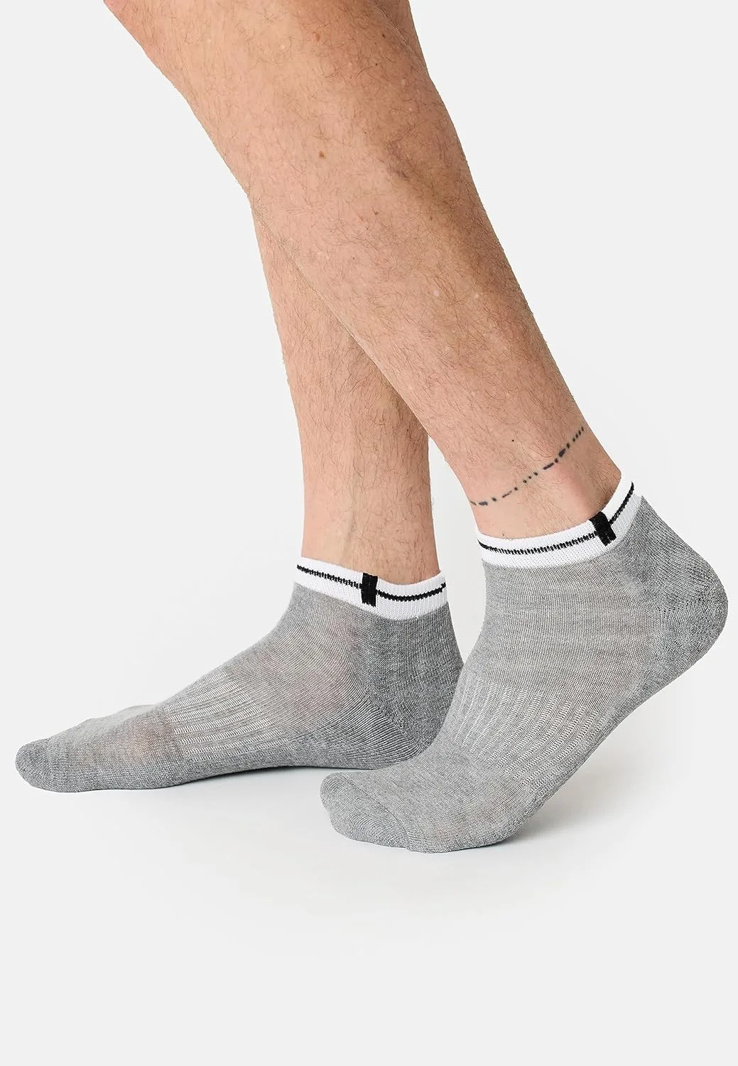 Кроссовки Nur Der 3er Pack Sport из комплекта спортивной одежды Sportsocken mit gepolsterter Sohle Herren, серый — фото 3
