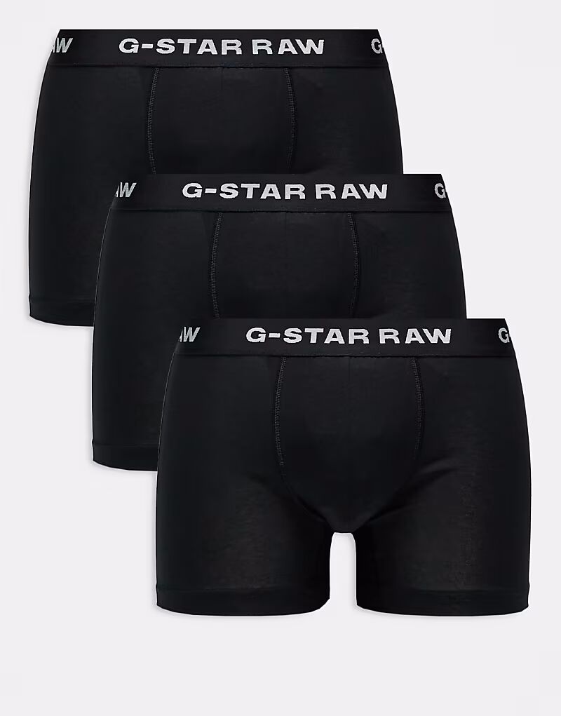 

G-Star 3 пары боксеров черного цвета