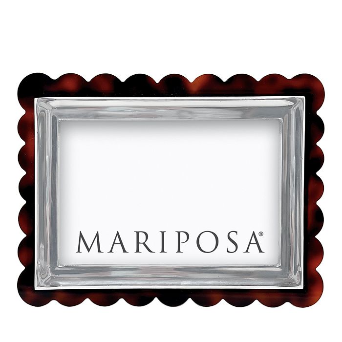 

Рамка Mariposa Signature черепаховая с зубчатым краем, 4 x 6 дюймов, коричневый