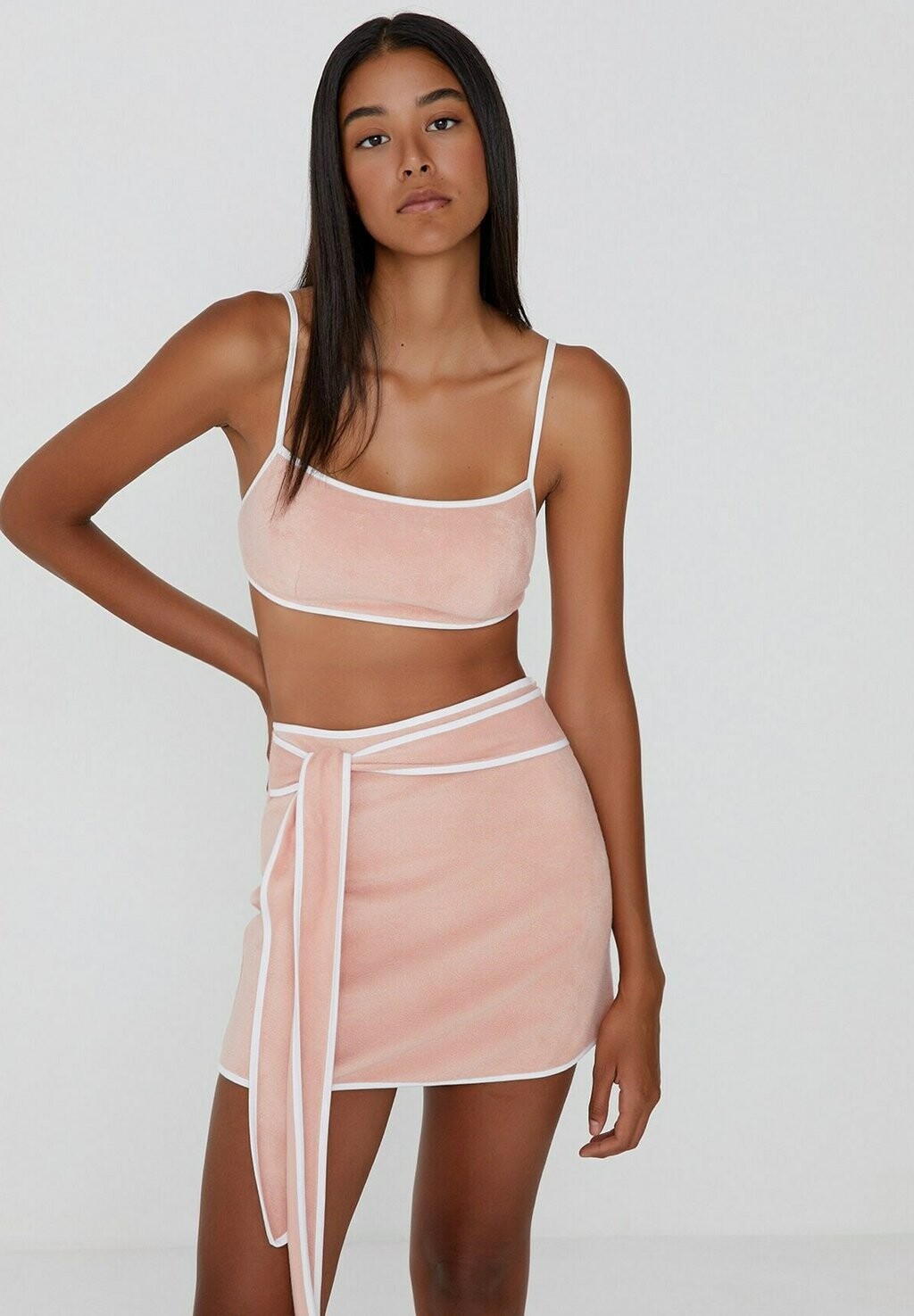 

Мини-юбка HIGH WAIST Rue les créateurs, розовый