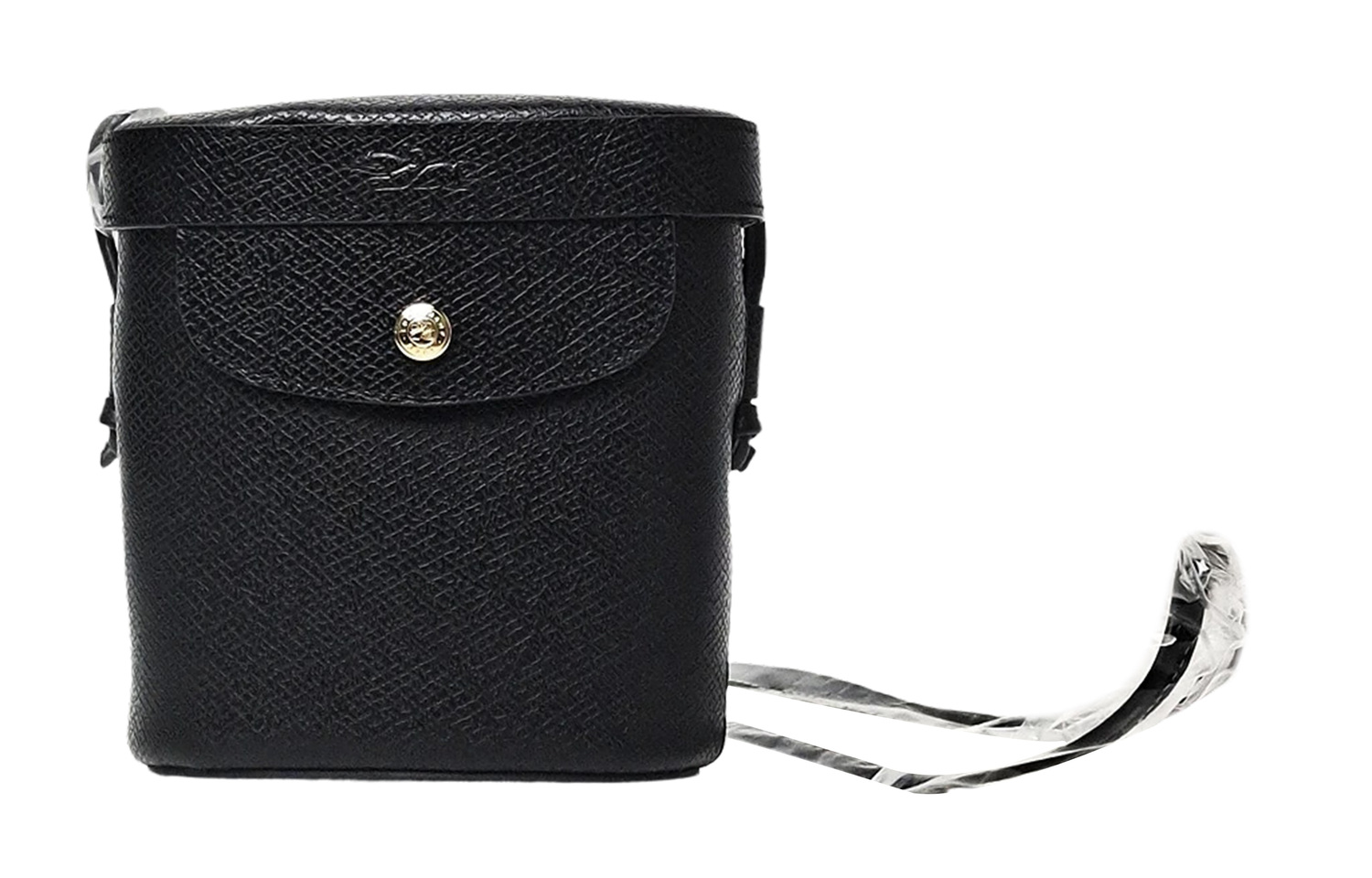 

LONGCHAMP Кожаная ведерка из коровьей кожи, миниатюрная женская сумка через плечо черного цвета