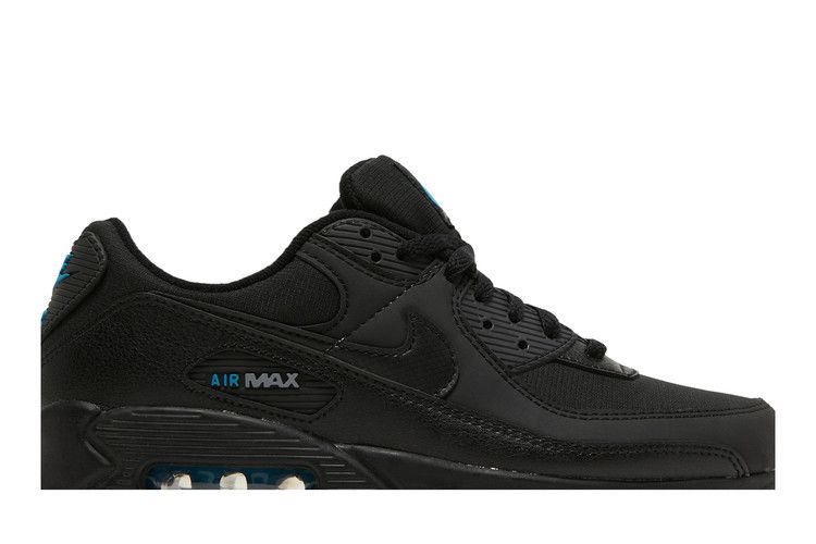 Кроссовки Nike Air Max 90 'Black Laser Blue', черный — фото 3