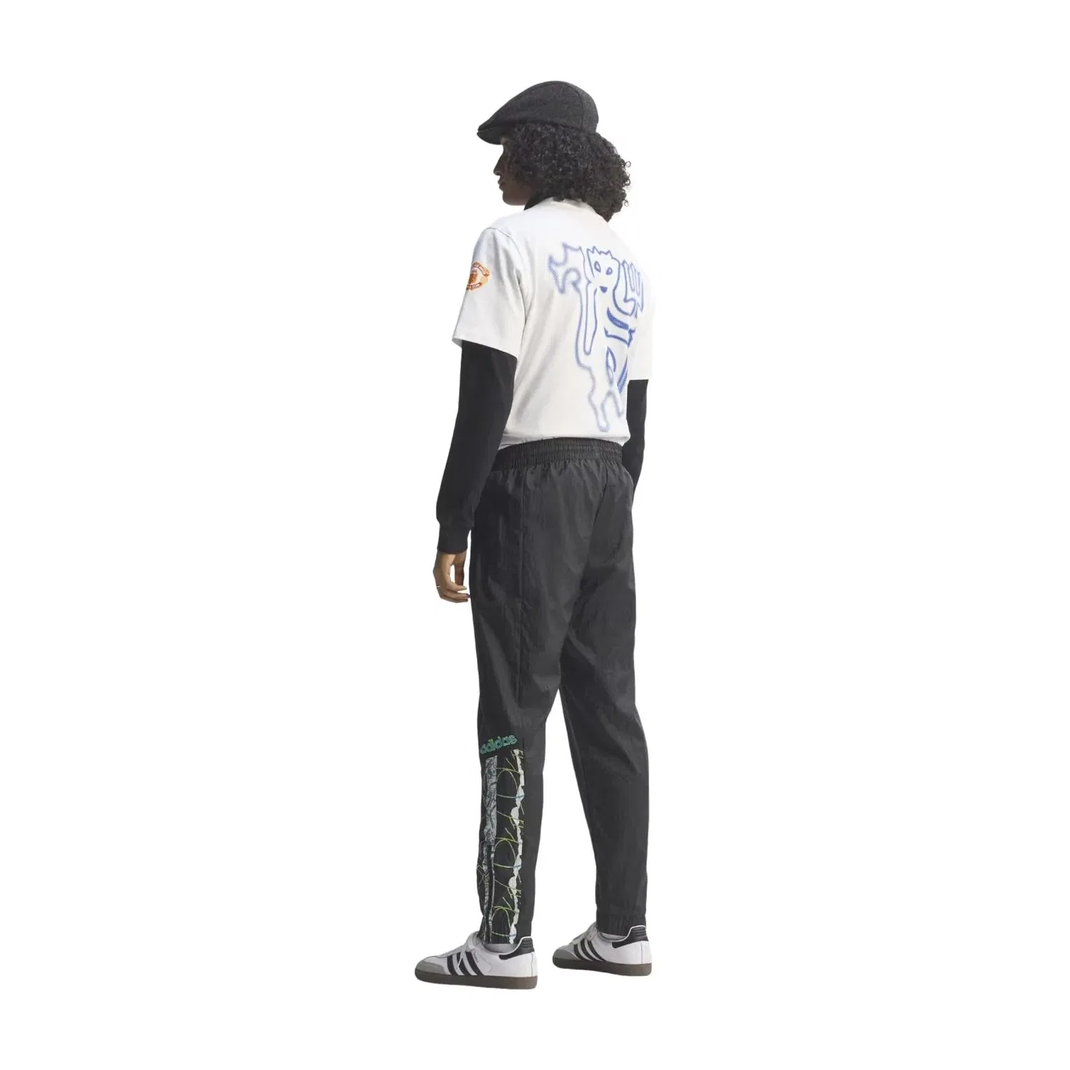 Брюки Adidas Manchester United Woven Pant, черный — фото 3