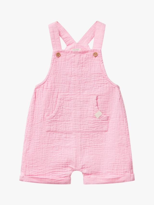 

Детские хлопковые свободные комбинезоны Benetton, Pink