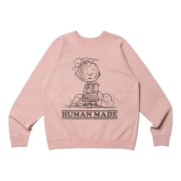 

Толстовка x peanuts #2 charlie brown sweatshirt 'pink' Human Made, розовый