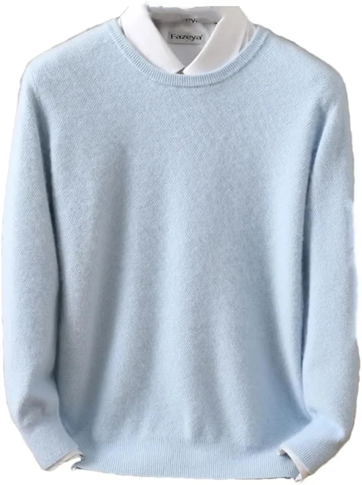 

Мужской свитер из кашемировой смеси с круглым вырезом ERFMFKL