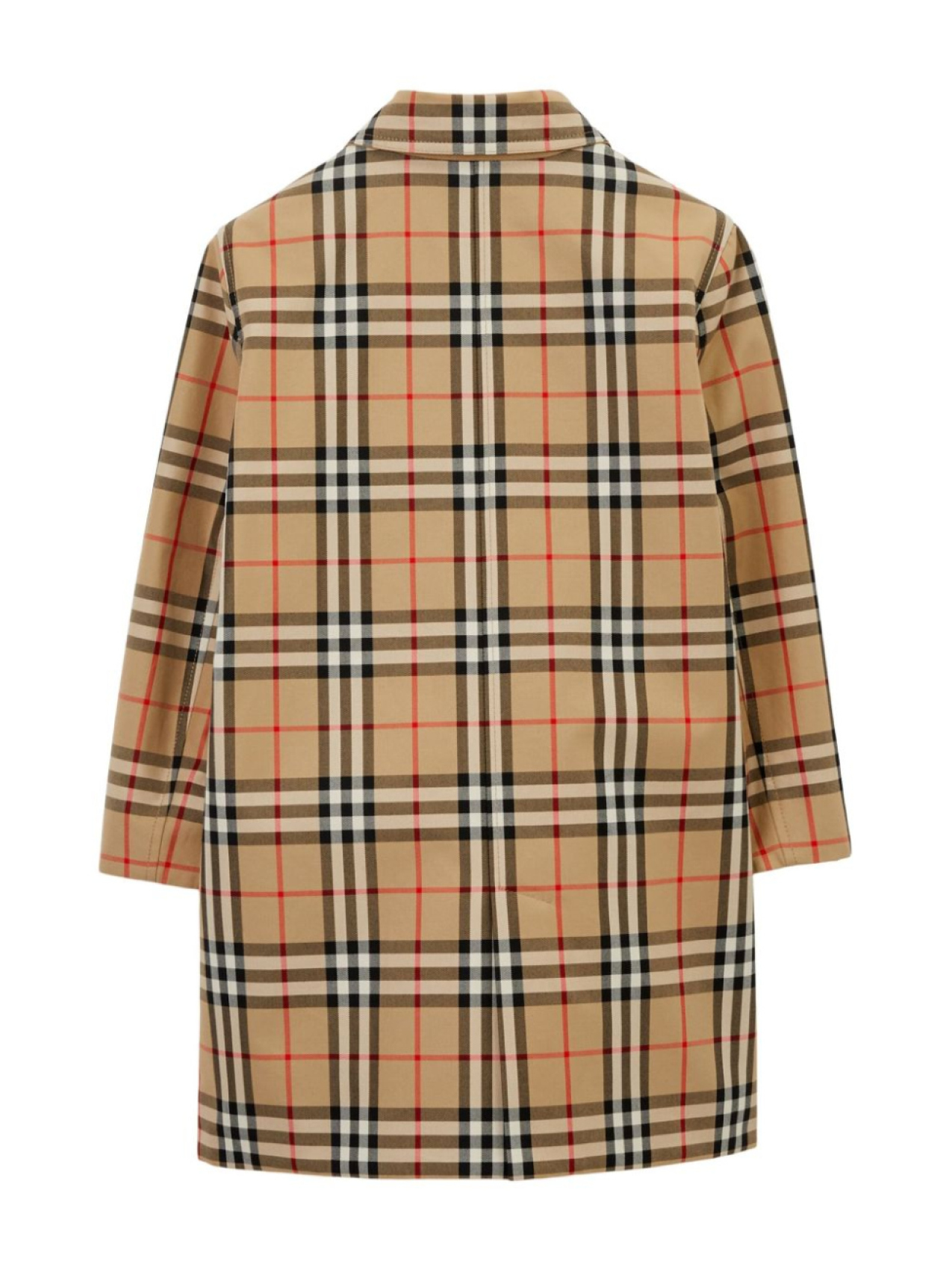 Burberry Kids двустороннее пальто в клетку, нейтральный — фото 2