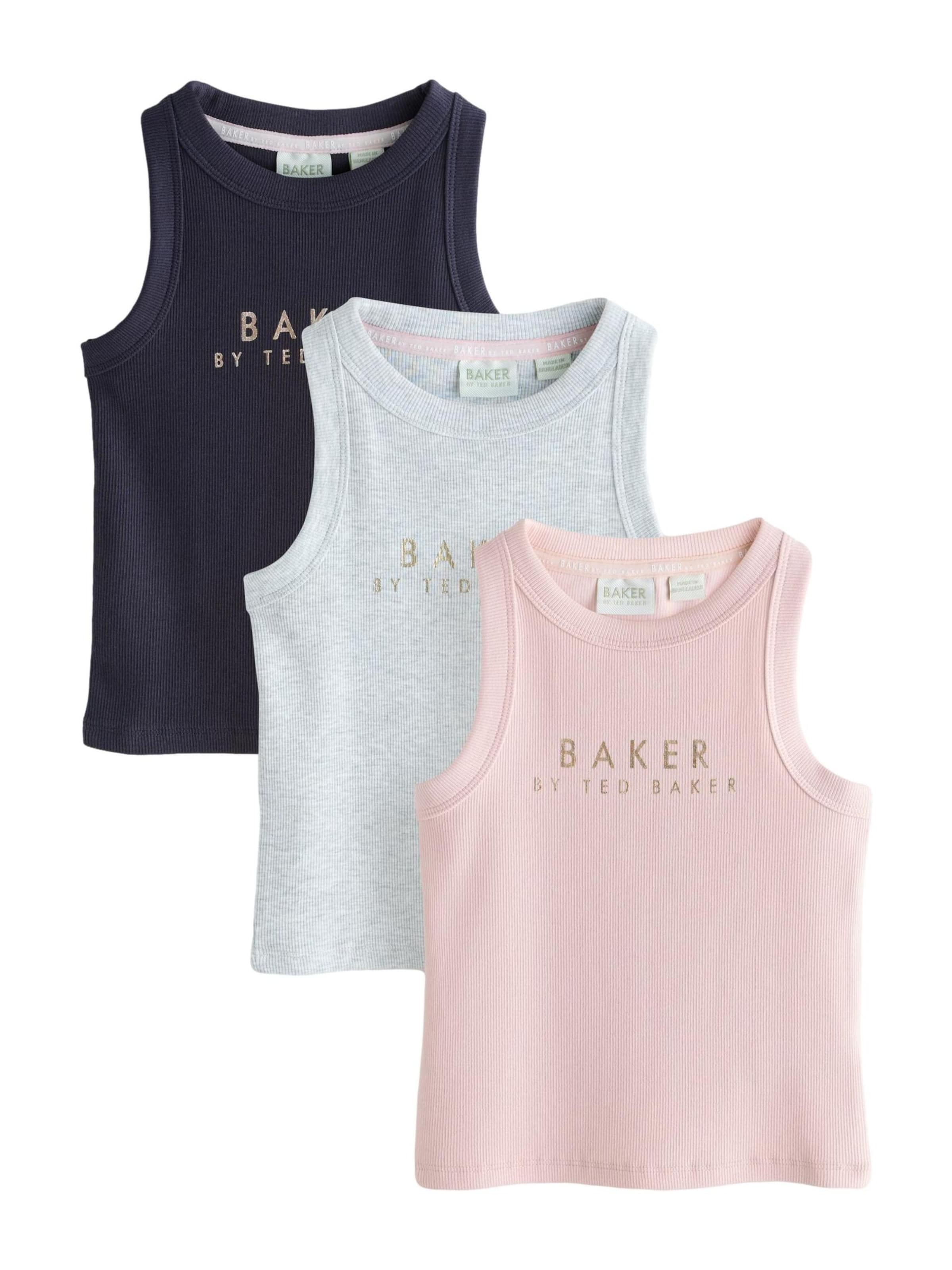 

Baker by Ted Baker Топ в светло-сером, розовом и черном цветах