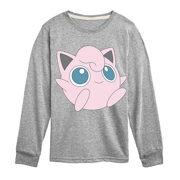 

Детская футболка с длинным рукавом Pokémon Jigglypuff Licensed Character, Athletic Heather
