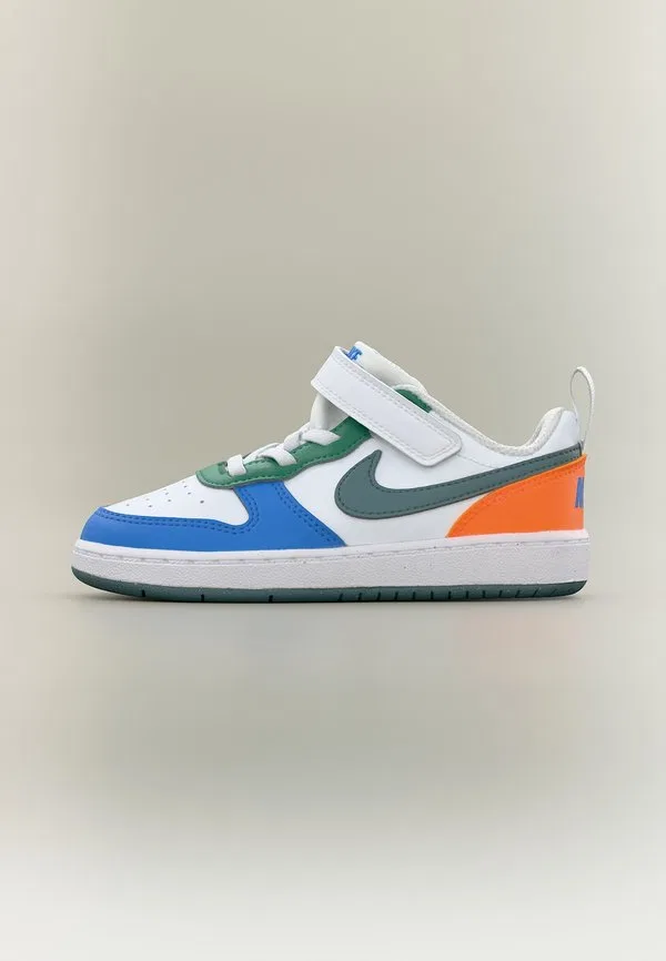 Кроссовки court borough recraft Nike Sportswear, White/Mineral Slate/Malachite/Blue Crystal/Total Orange