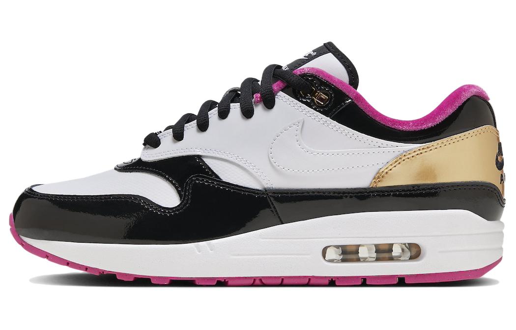 Nike Air Max 1 Lifestyle Обувь унисекс, Dark Obsidian/Fierce Pink/White