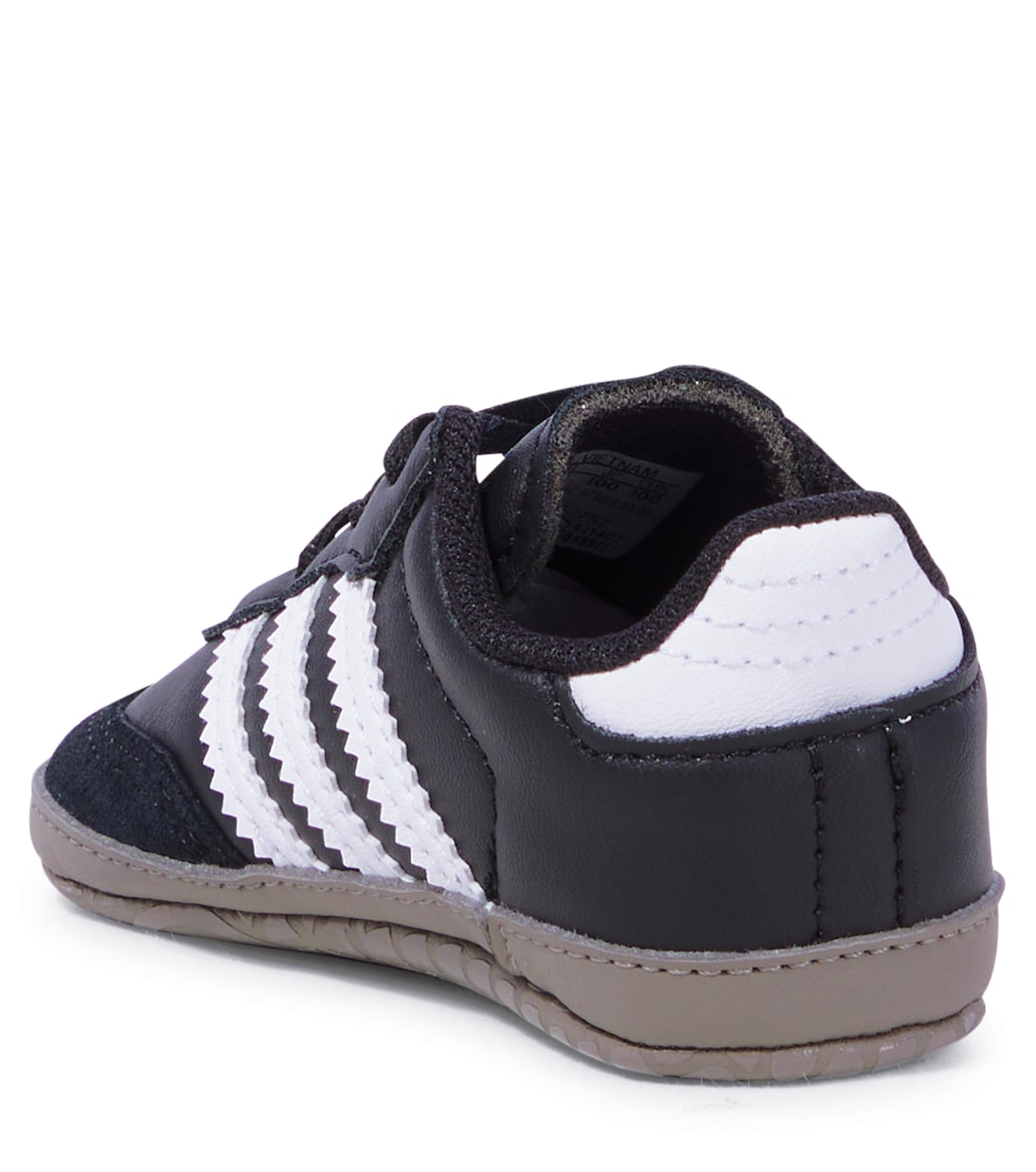 Кроссовки Baby Samba из кожи с отделкой из замши Adidas Originals Kids, Core Black/Ftwr White/Bluebird — фото 2