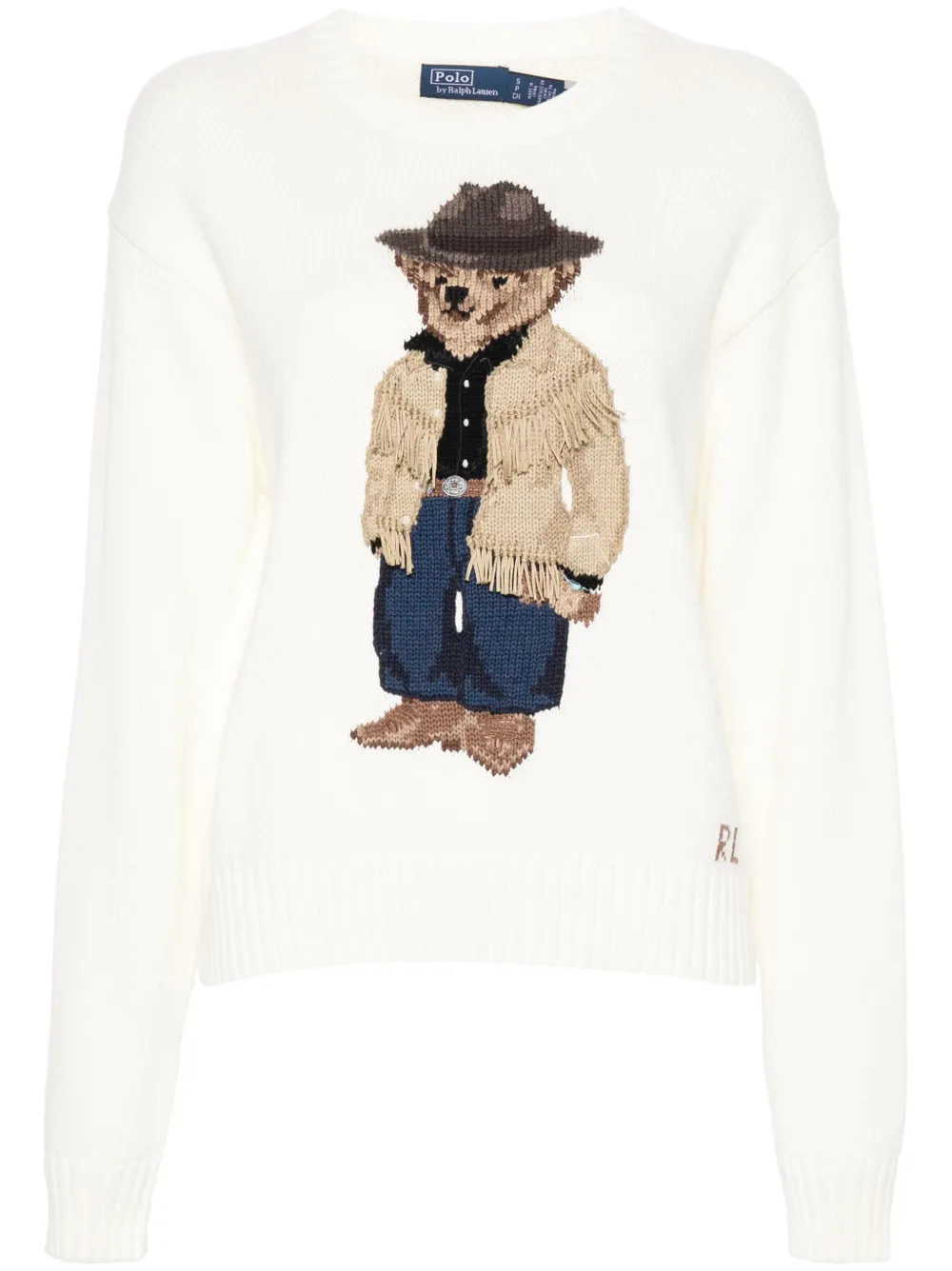 

Джемпер Polar Bear вязки интарсия POLO RALPH LAUREN, белый
