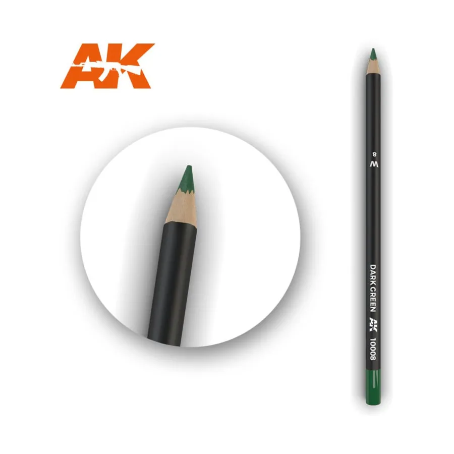 

Темно-зеленый карандаш для выветривания, Weathering Pencils (AK-Interactive)