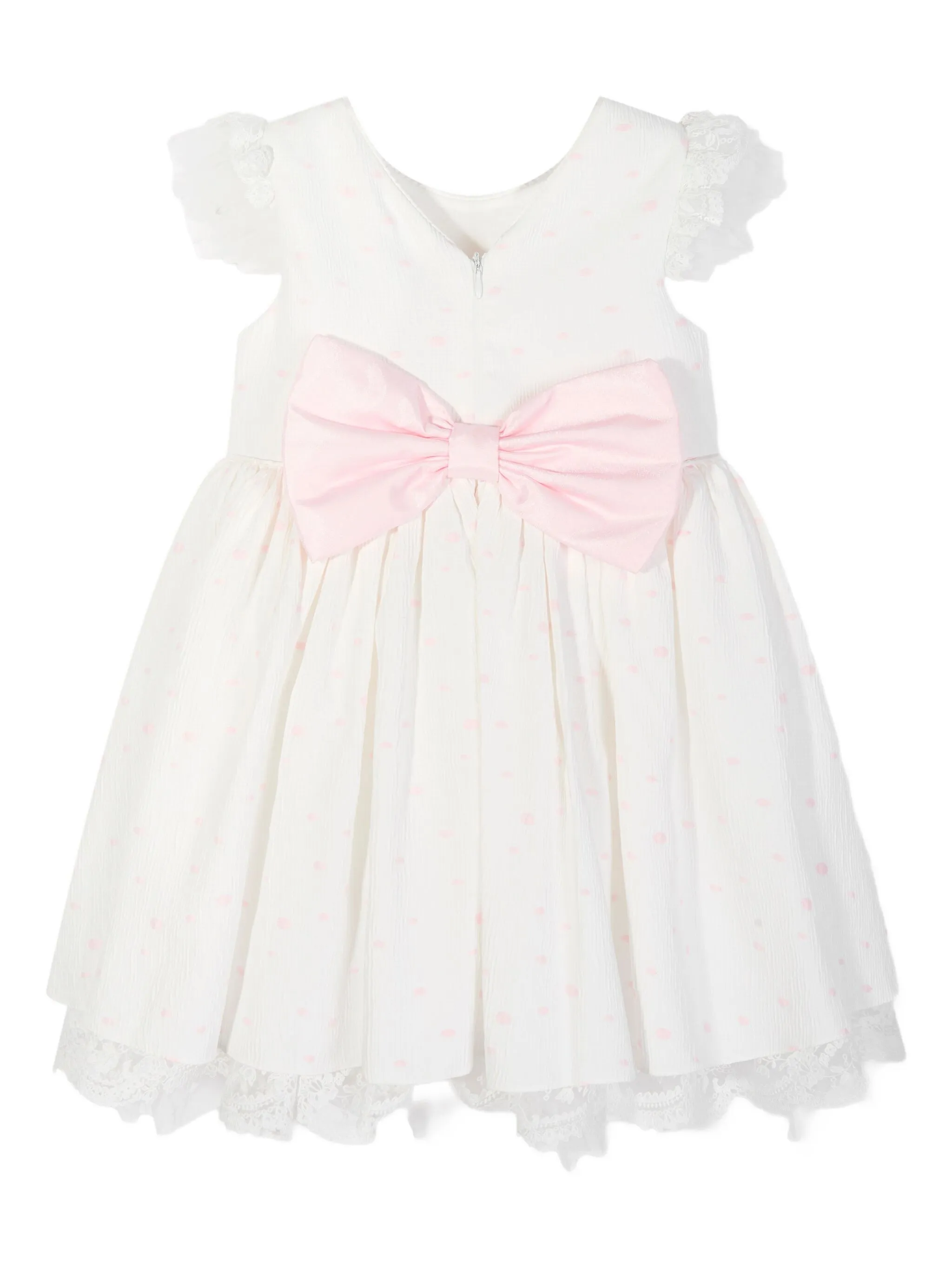 Кружевное платье с цветочным декором Dress & Fleur, белый — фото 3