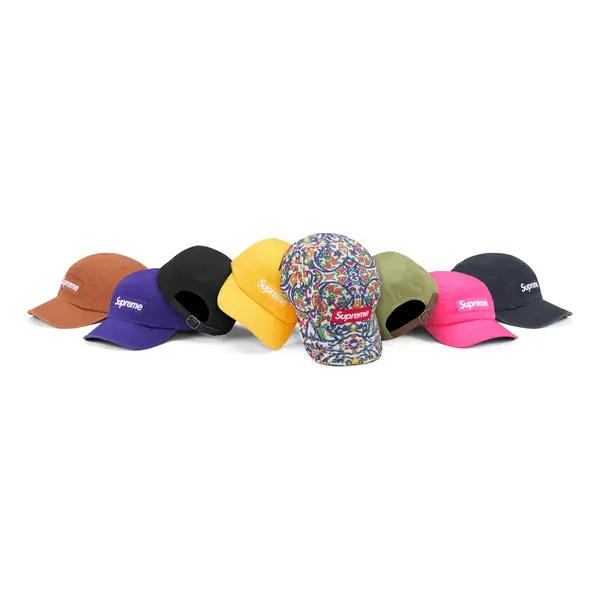 

Бейсболка washed chino twill camp cap 'multi-color' Supreme, мультиколор