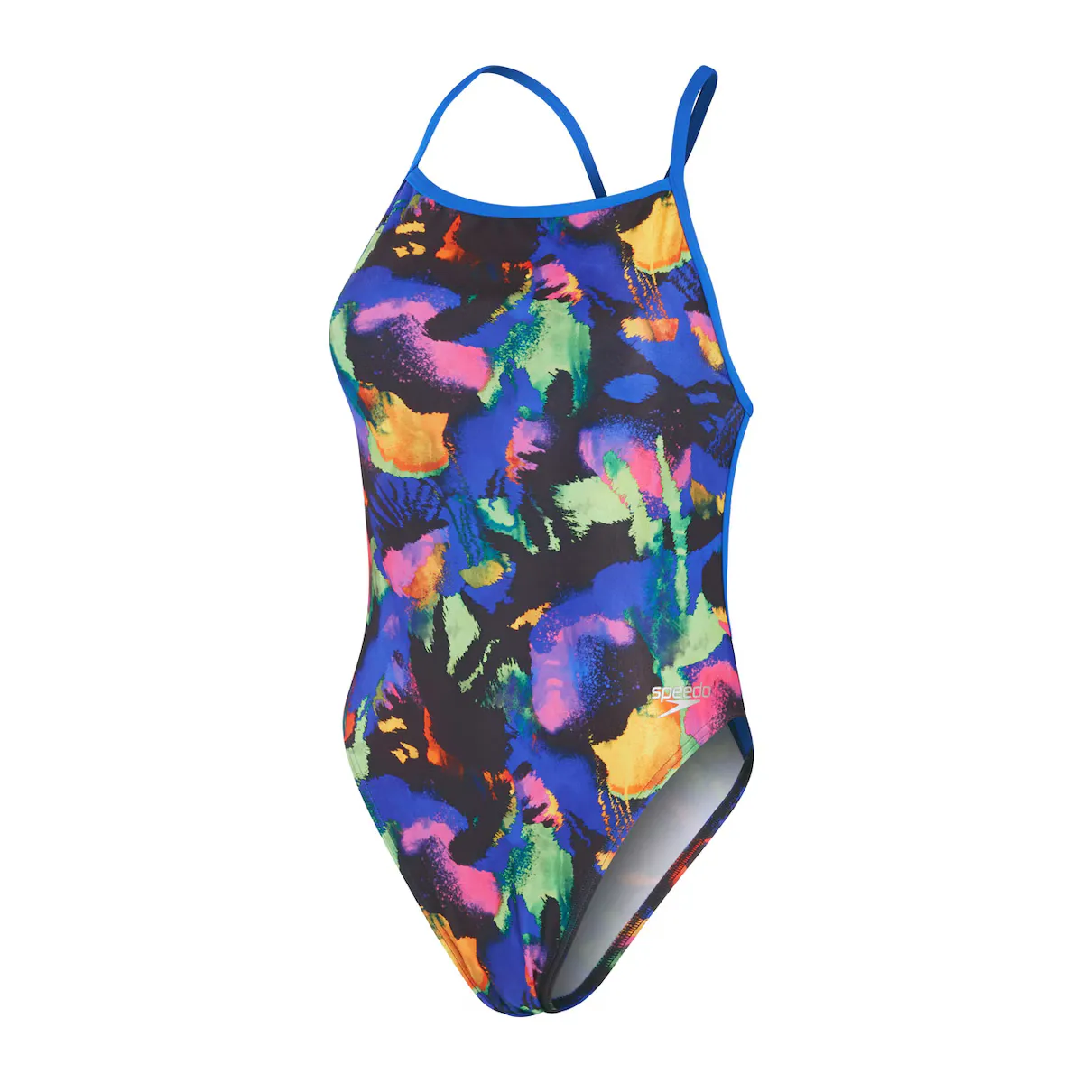 

Женский купальник Speedo Allover Digital с V-образным вырезом на спине, черный