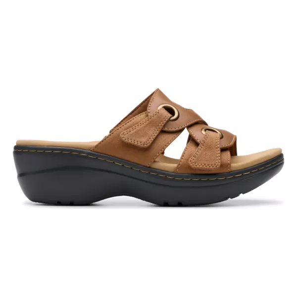 Женские босоножки на танкетке Merliah2 Clarks, цвет tan leather — фото 2